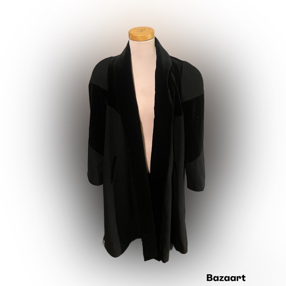 Vintage Donny Brook 100% Wool Black Coat - Picture 2 of 11